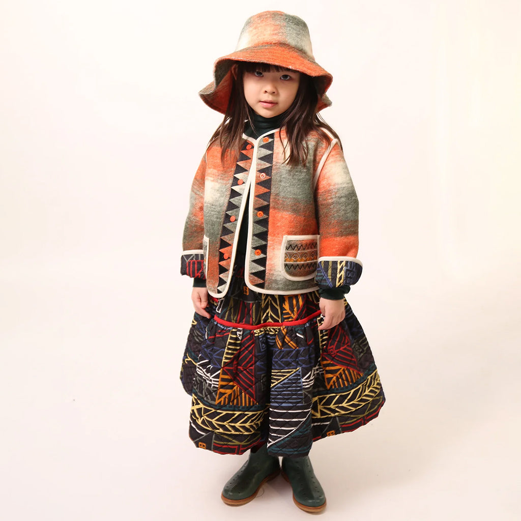 Tia Cibani Kids Child Gwenn Gathered Skirt Rainbow