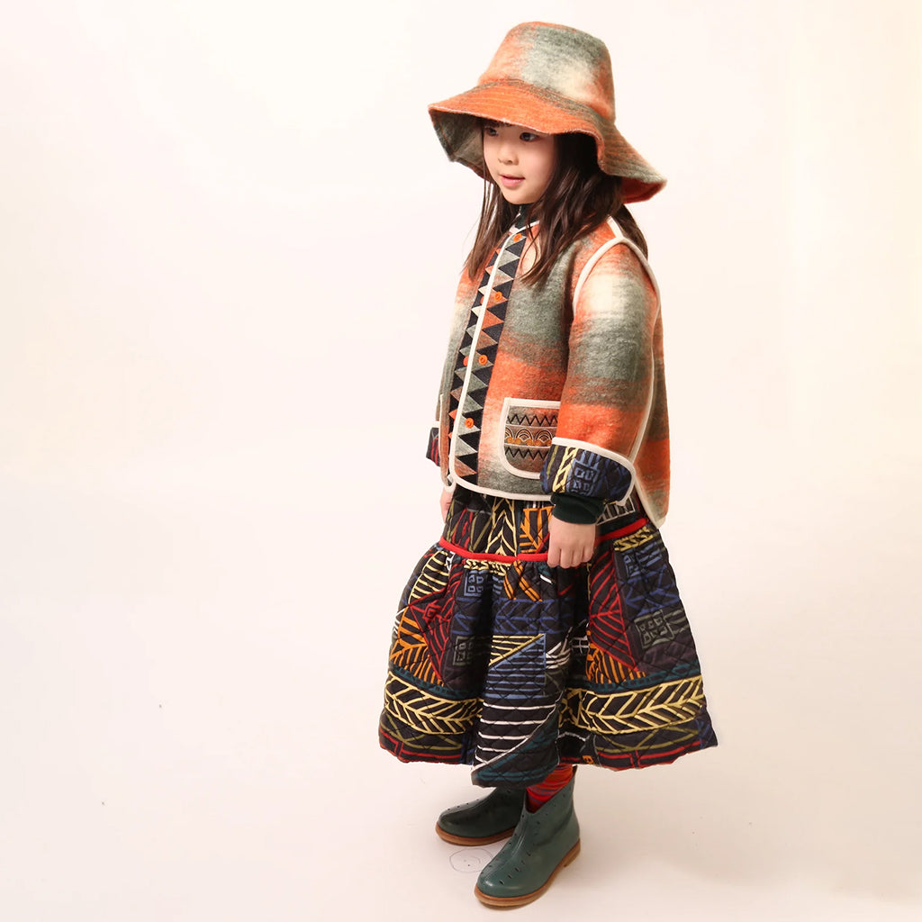 Tia Cibani Kids Child Gwenn Gathered Skirt Rainbow