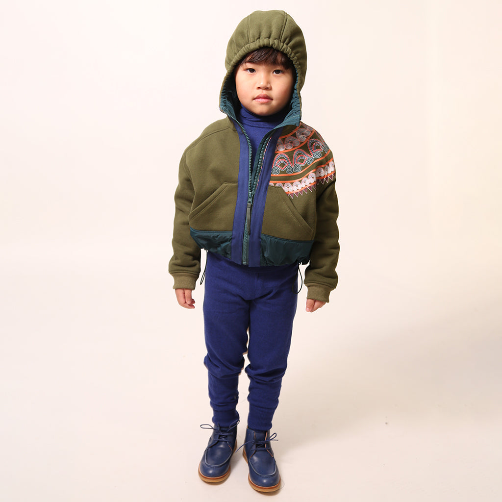 Tia Cibani Kids Child Slim Fit Layering Leggings Breton Blue