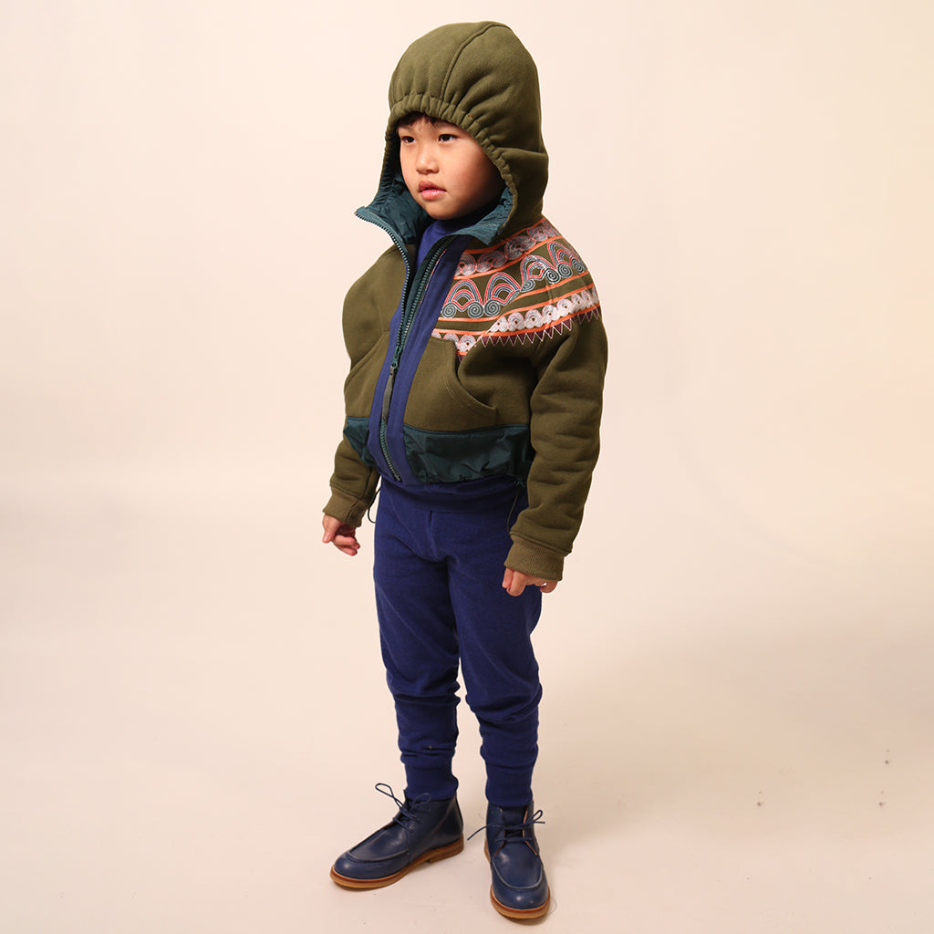 Tia Cibani Kids Child Slim Fit Layering Leggings Breton Blue