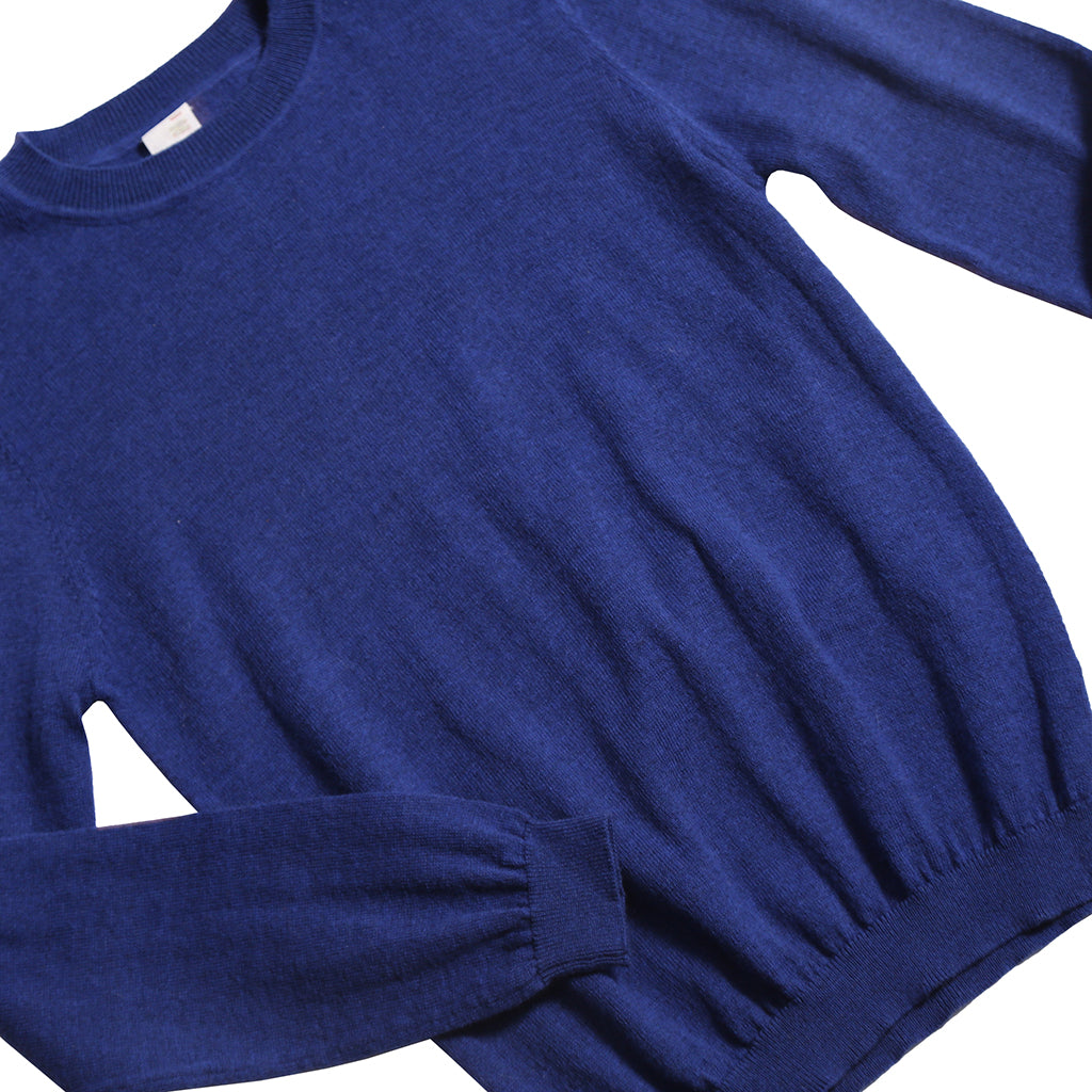Tia Cibani Kids Child Slim Fit Crew Neck Sweater Breton Blue