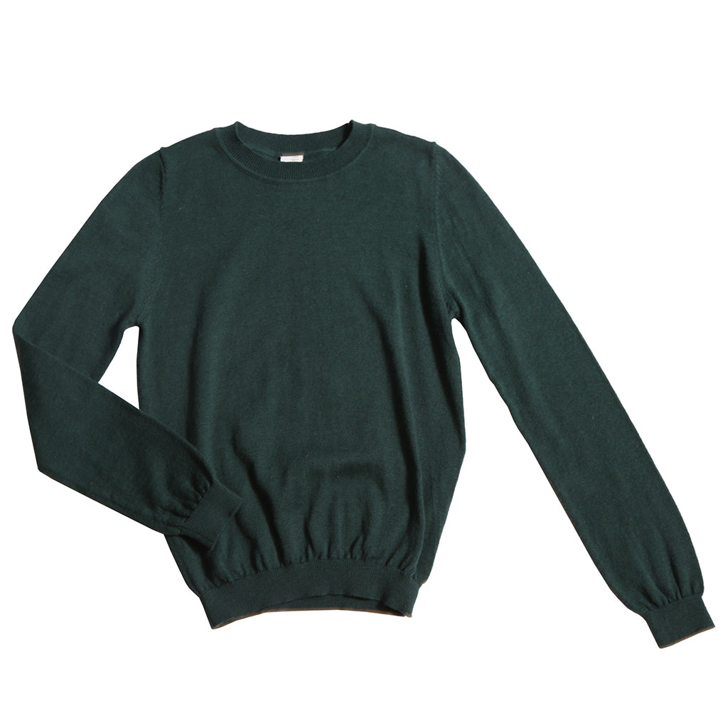 Tia Cibani Kids Child Slim Fit Crew Neck Sweater Celtic Green