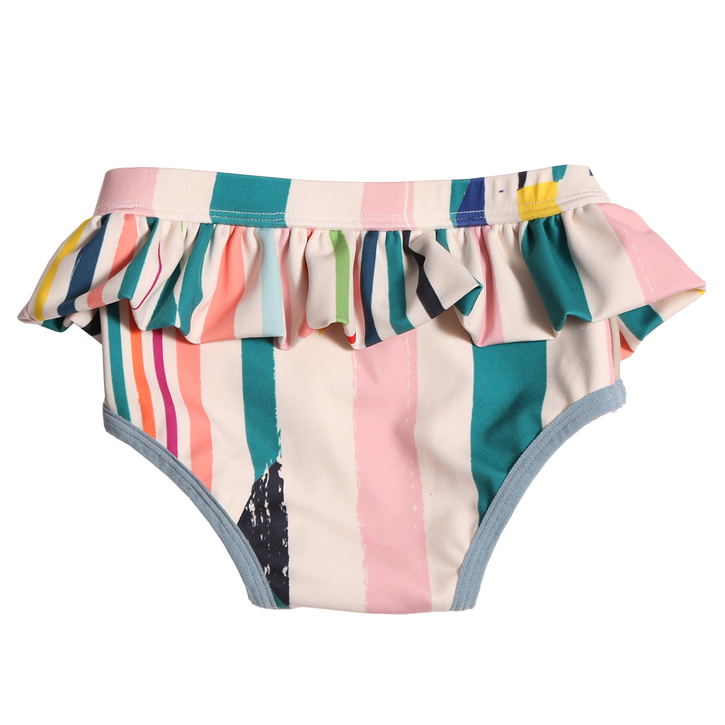 Tia Cibani Kids Baby Clementine Swim Bottoms Rainbow Stripes