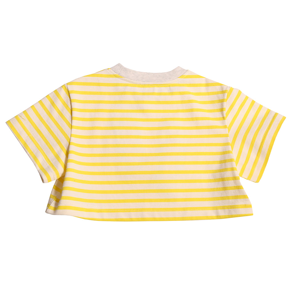 Tia Cibani Kids Child Flip Flop Cropped T-shirt Submarine Yellow