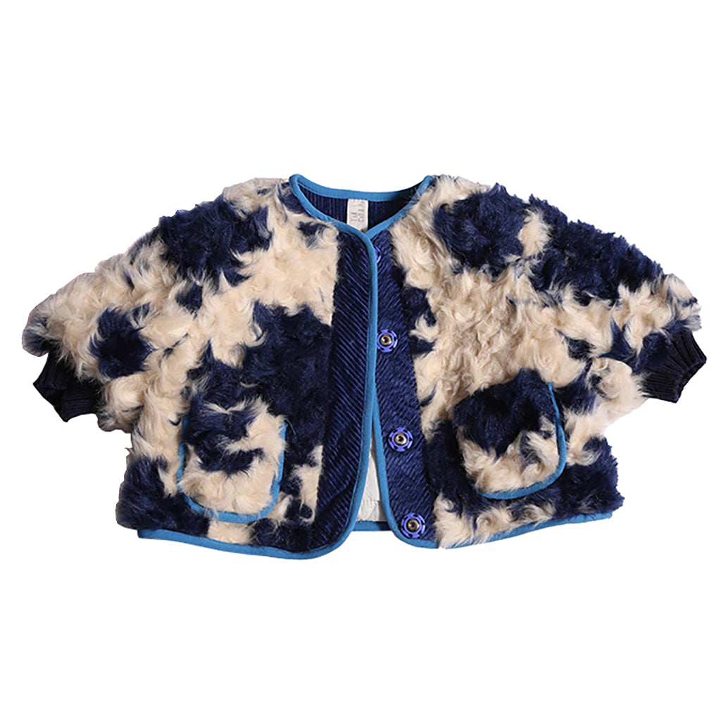 Tia Cibani Baby Padded Reefer Jacket Huron Blue