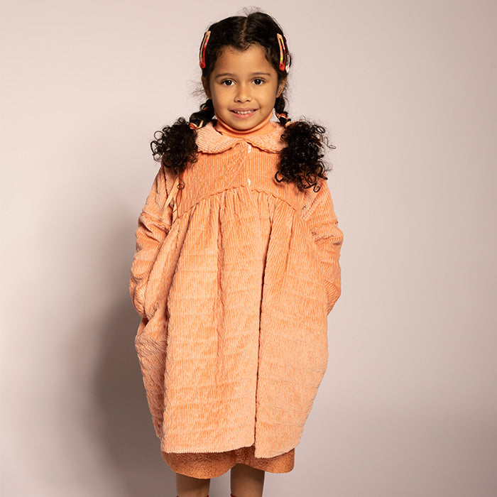 Tia Cibani Child Ivy Tufted Dress Salmon Pink