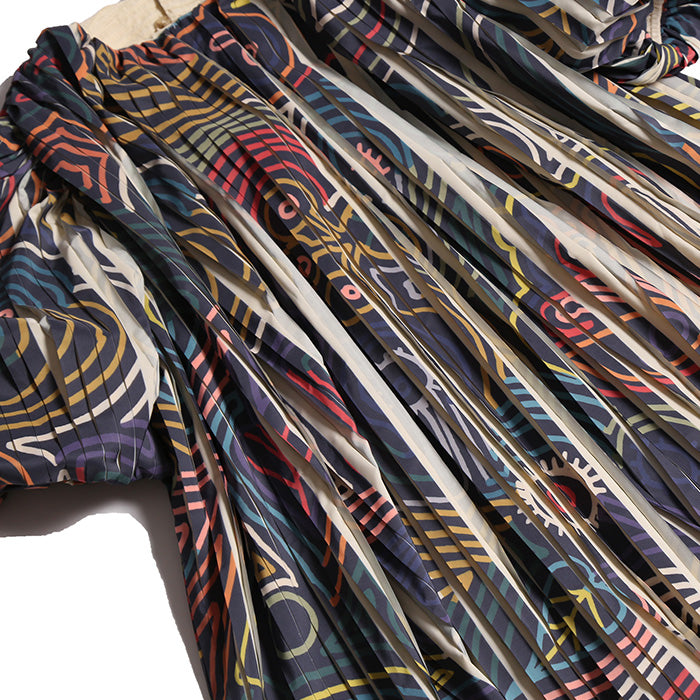 Tia Cibani Child Harriet Print Pleated Dress Multicolour