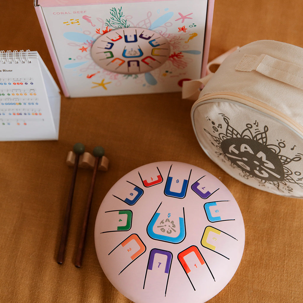 Tambú Tongue Drum Coral Reef Pink