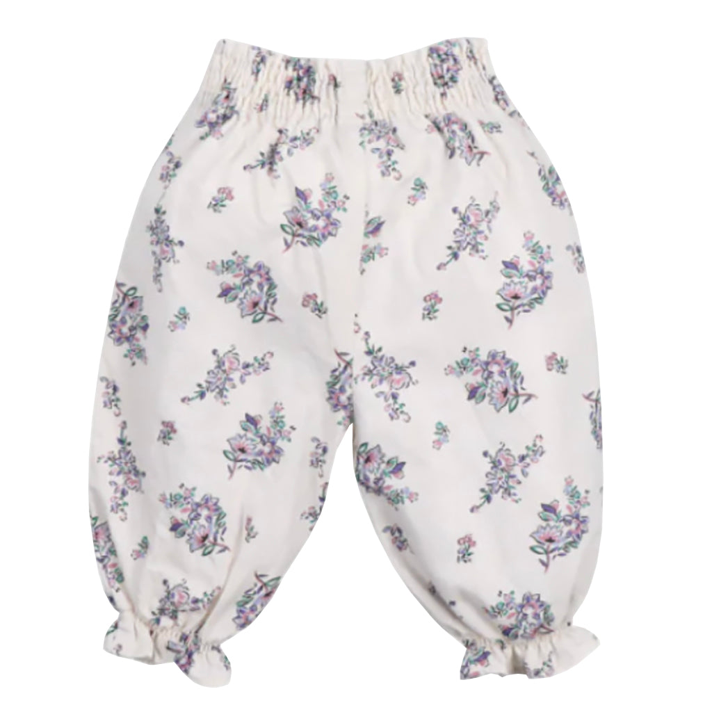 The New Society Baby Emma Pants Cream Floral Print