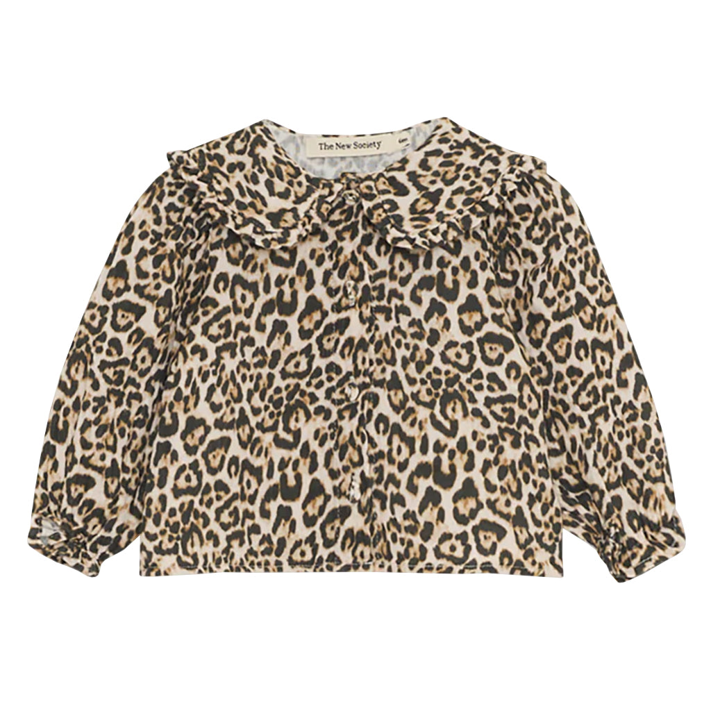 The New Society Baby Nelia Blouse Brown Animal Print