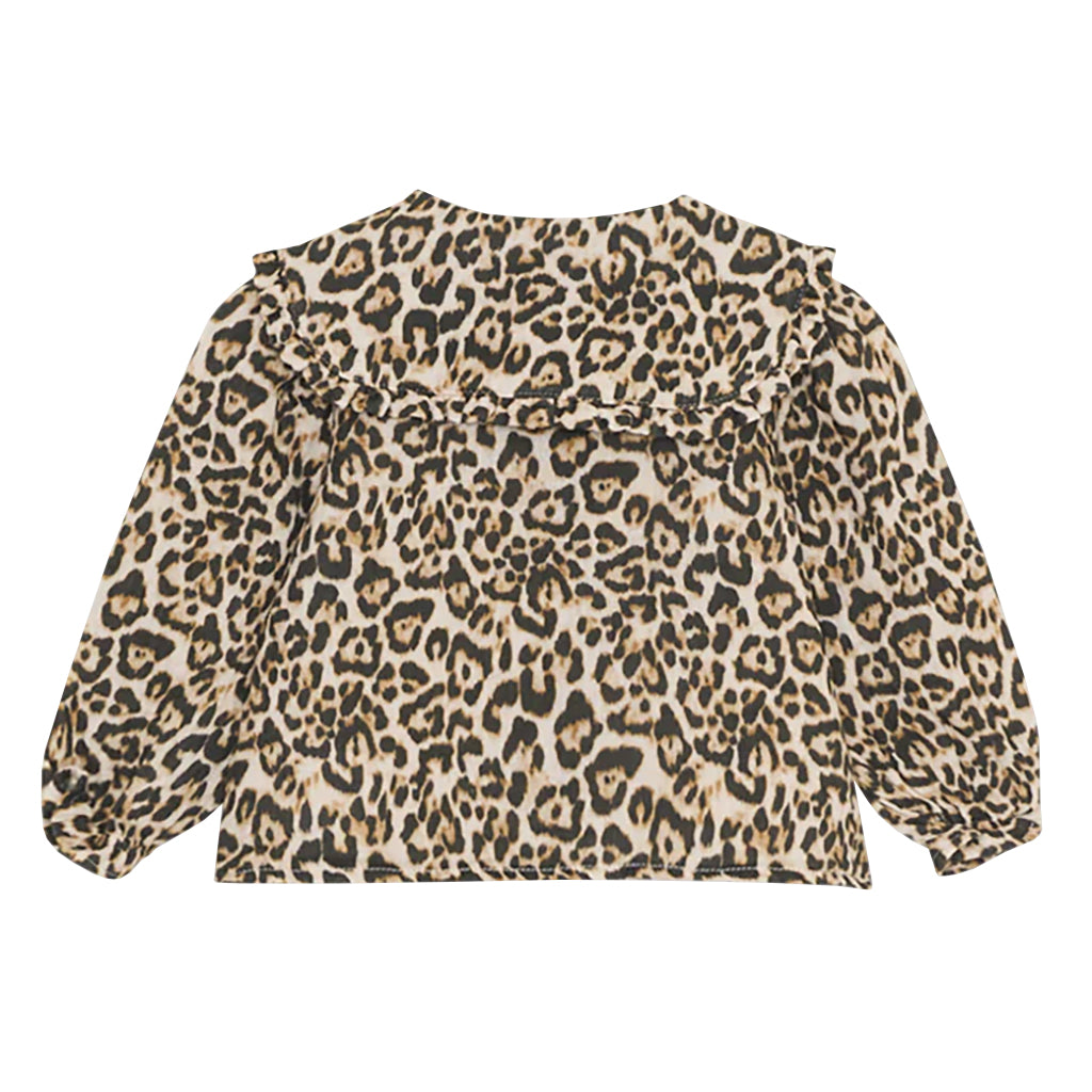 The New Society Baby Nelia Blouse Brown Animal Print