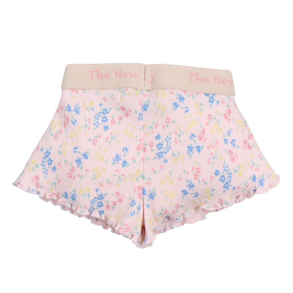 The New Society Baby TNS Rib Shorts Sabina Pink Floral Print