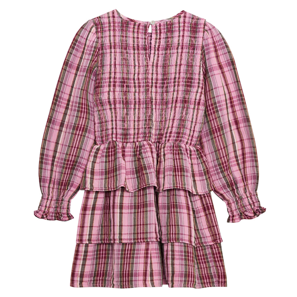 The New Society Child Adriana Dress Dream Lush Pink Checks