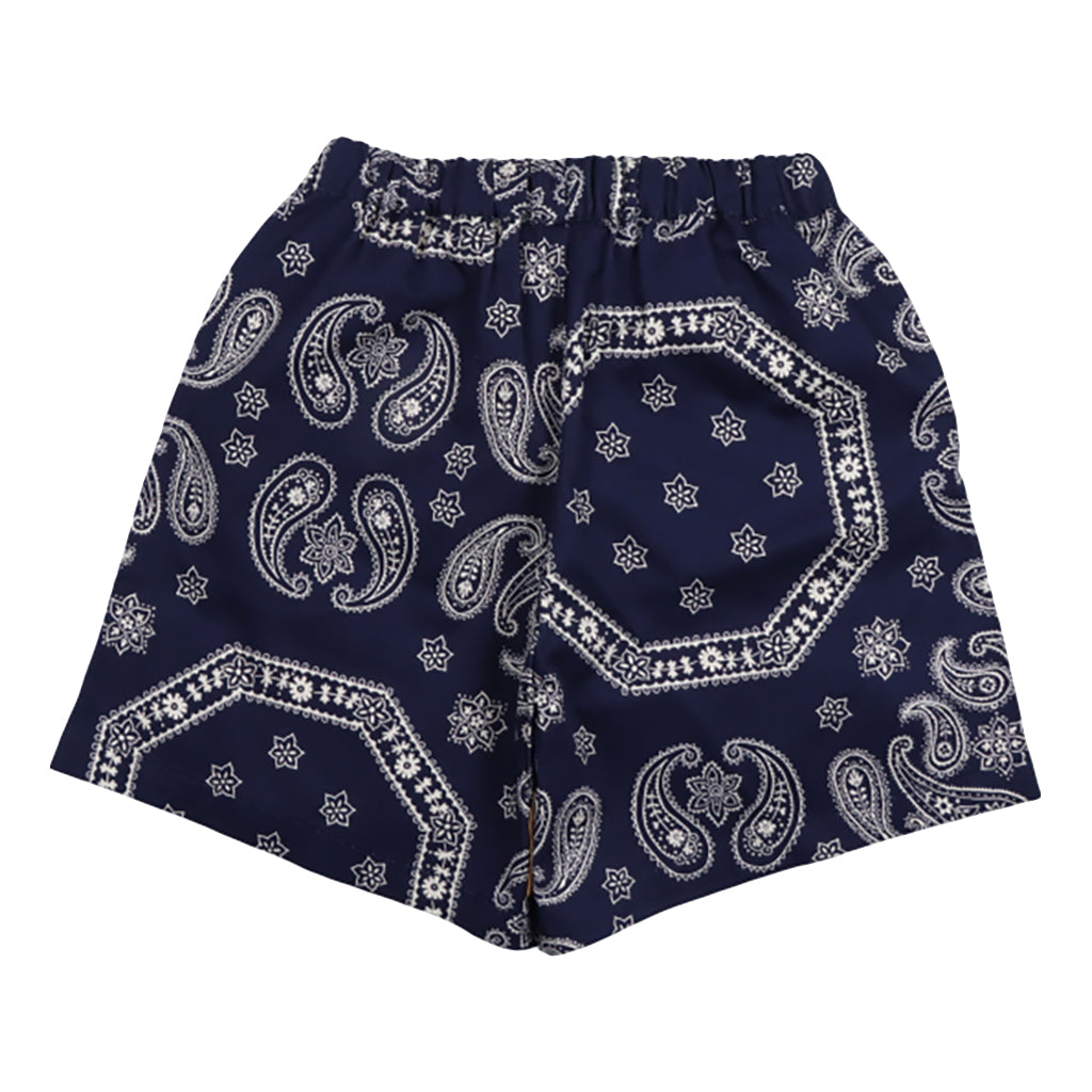 The New Society Child Aster Bermuda Shorts Bandana Print Navy Blue
