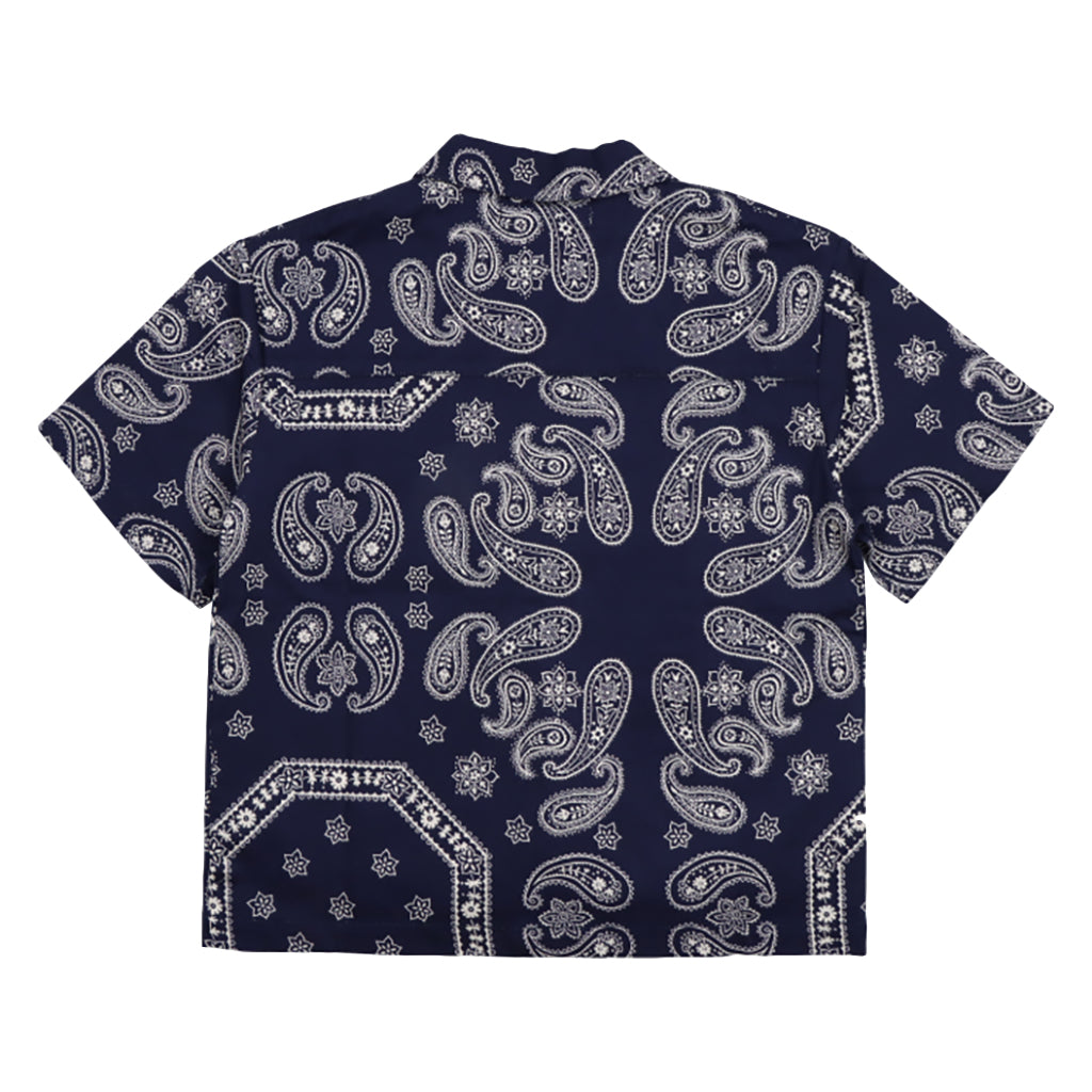 The New Society Child Aster Shirt Bandana Print Navy Blue