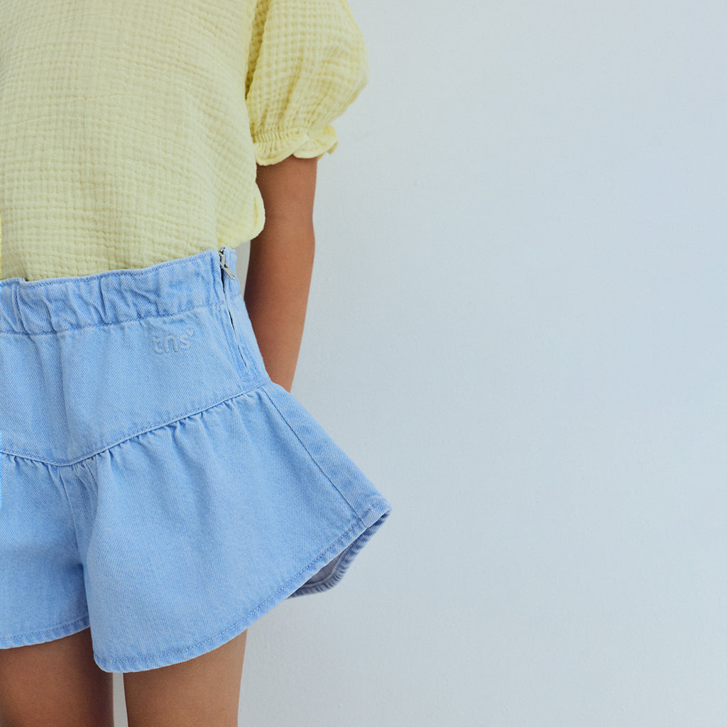 The New Society Child Bellis Shorts Light Denim Blue