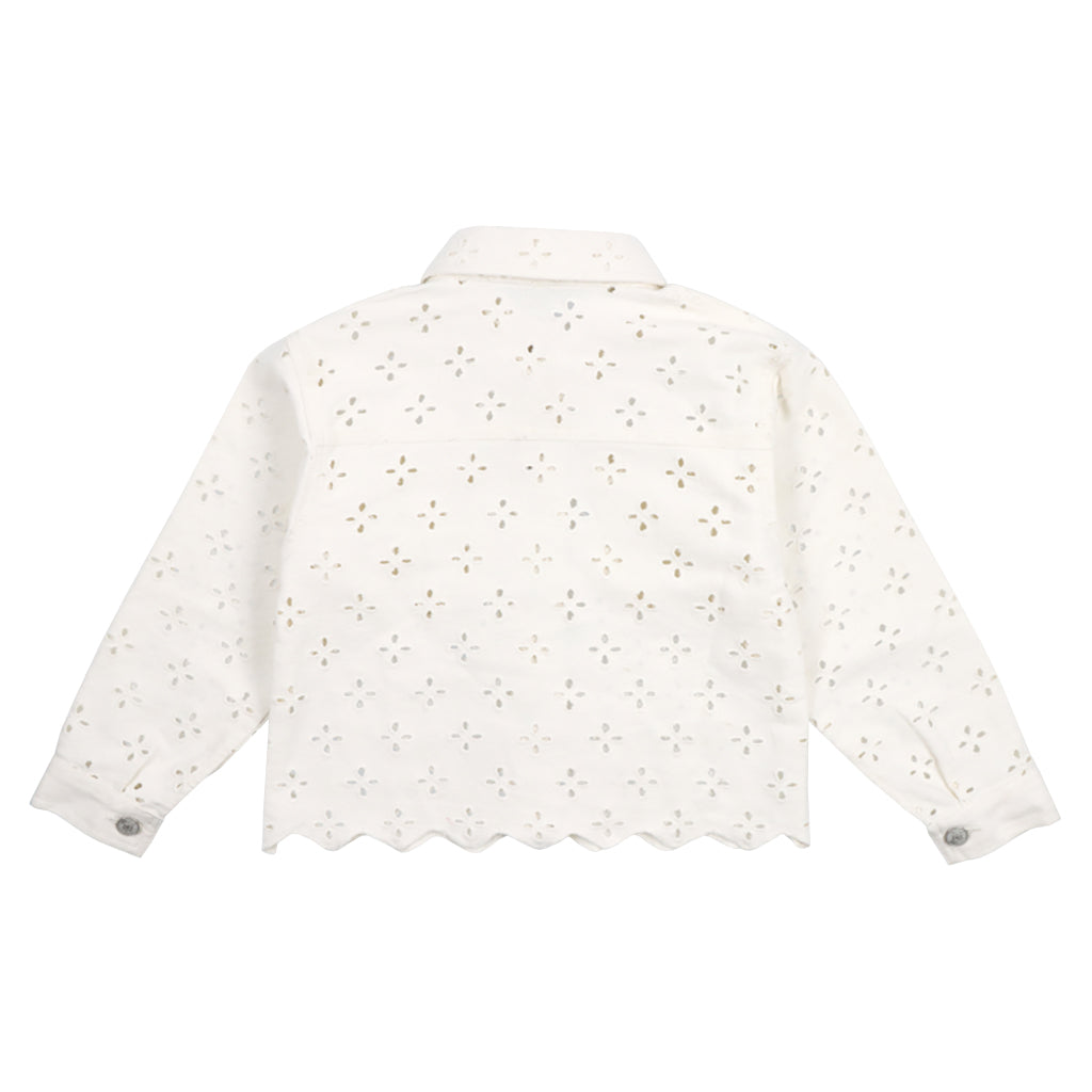 The New Society Child Camelia Jacket Pure Cloud White Denim