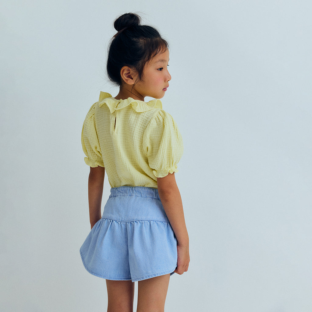 The New Society Child Campanilla Blouse Soft Lemon Yellow