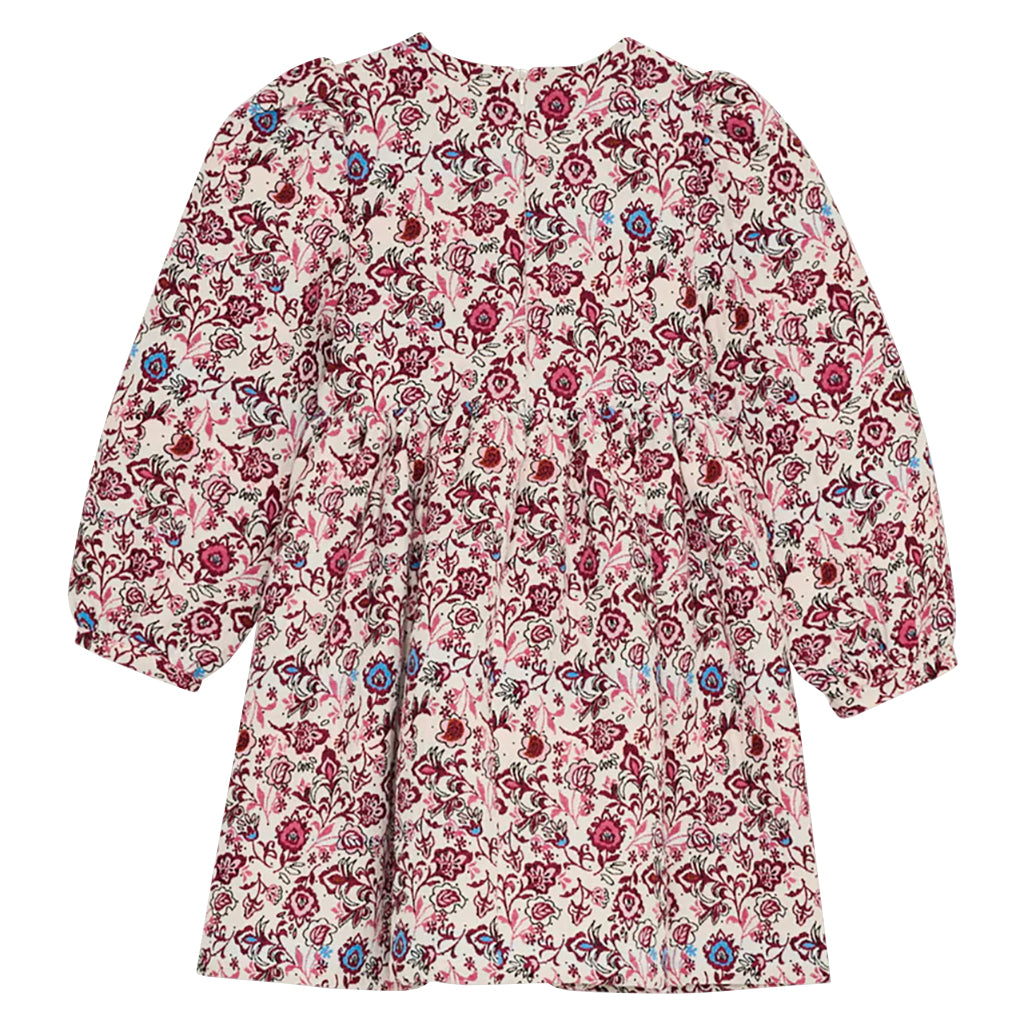 The New Society Child Clarissa Dress Jacquard Pink Floral Print
