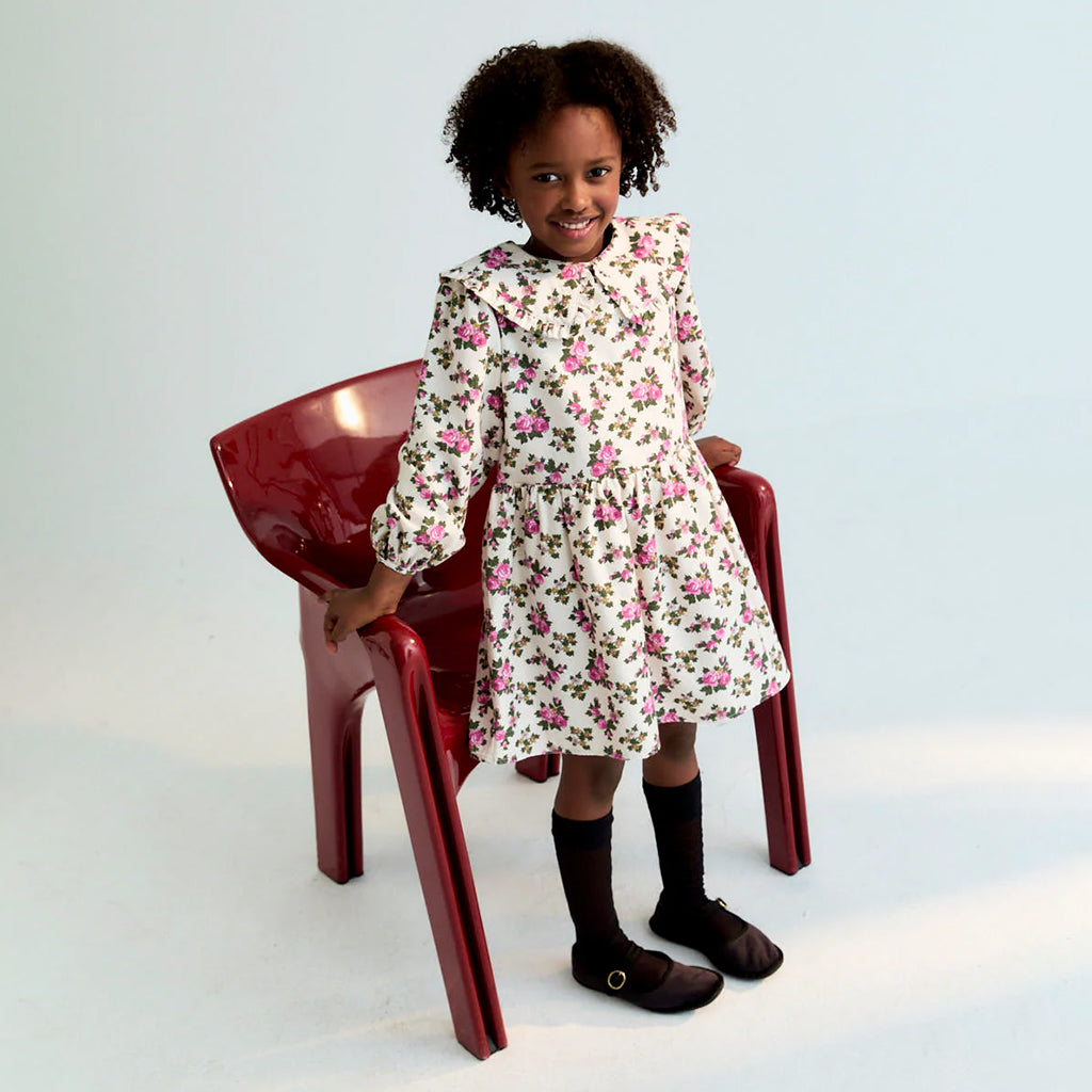 The New Society Child Elyse Dress Pink Floral Print