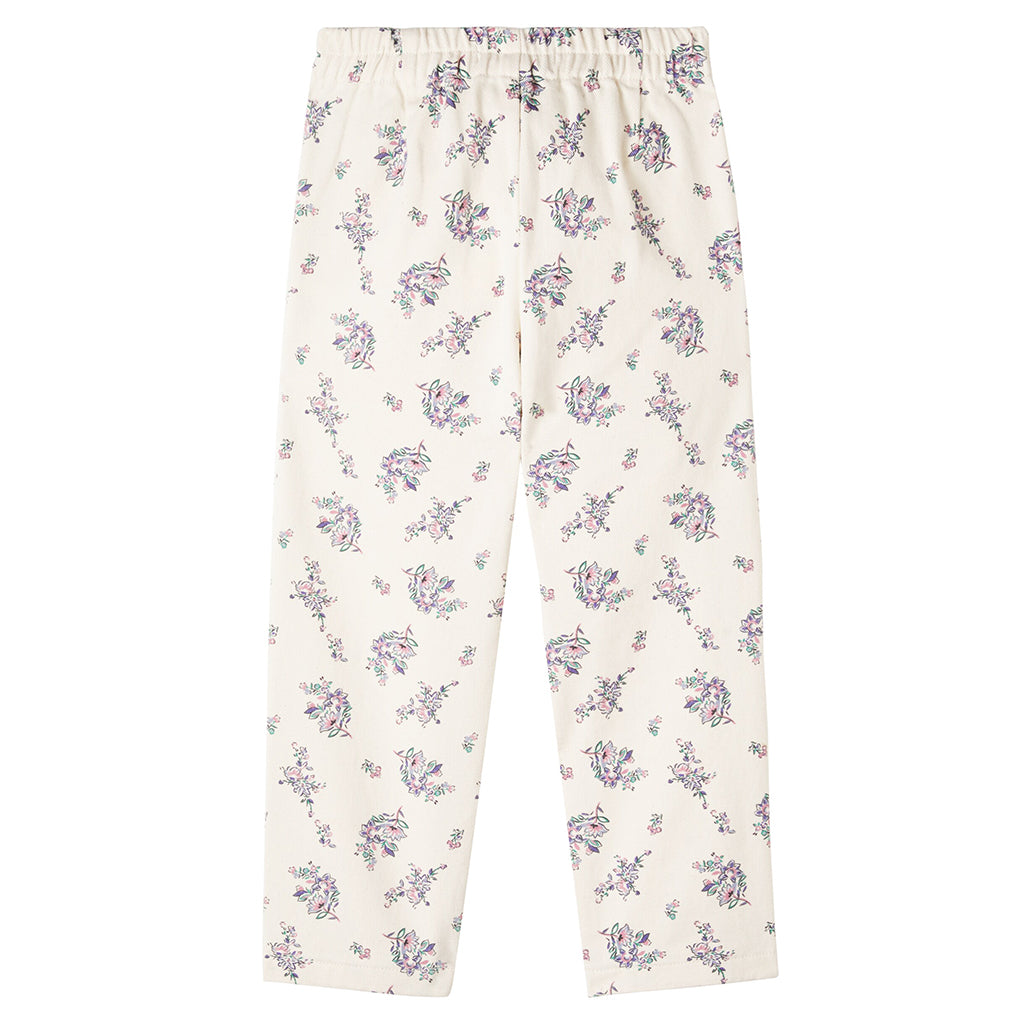 The New Society Child Emma Pants Cream Floral Print