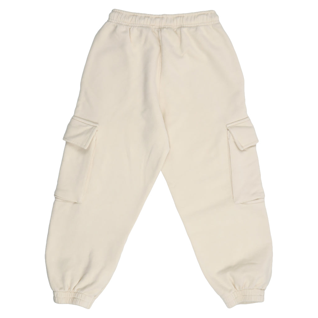 The New Society Child Finnia Cargo Sweatpants Ecru Cream