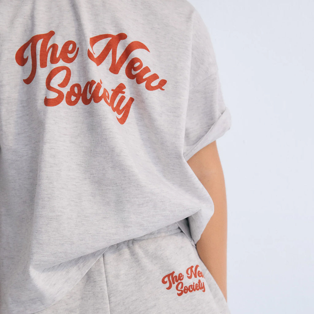 The New Society Child Ios T-shirt Grey Melange