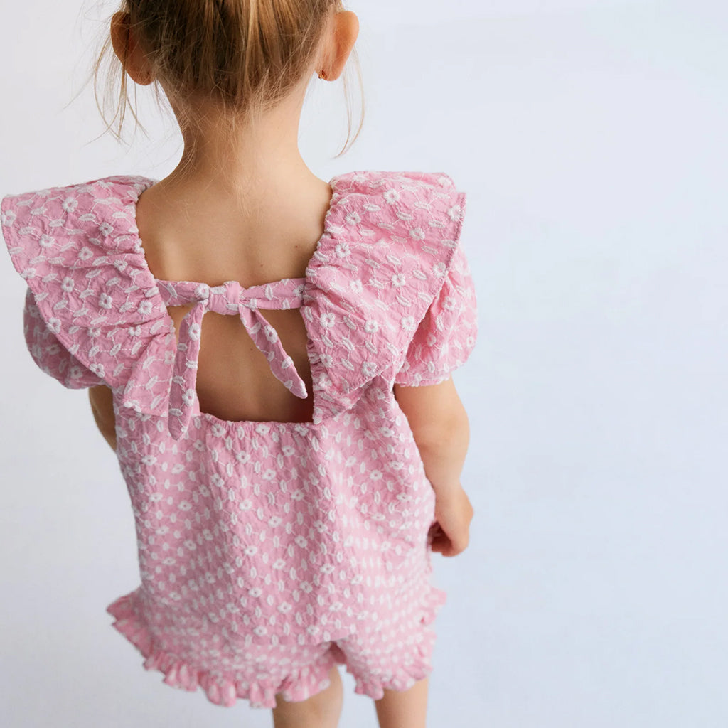 The New Society Child Isidora Blouse Hibiscus Pink