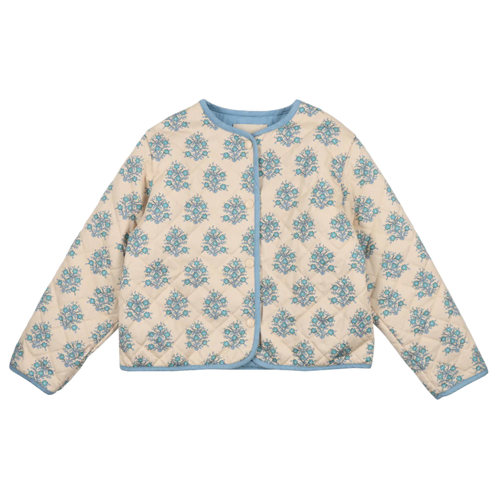 The New Society Child Kyra Jacket Lavender Blue Print