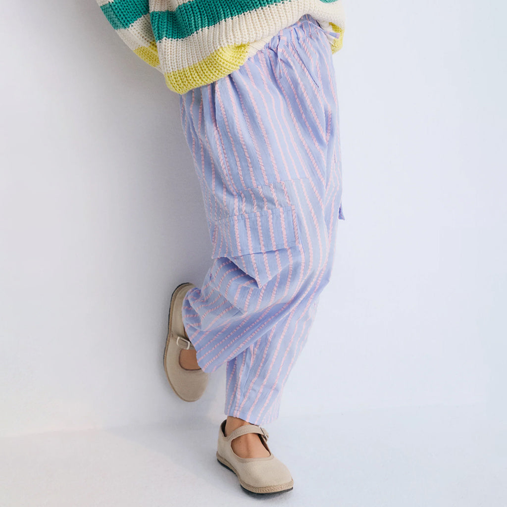 The New Society Child Kythira Cargo Pants Powder Blue