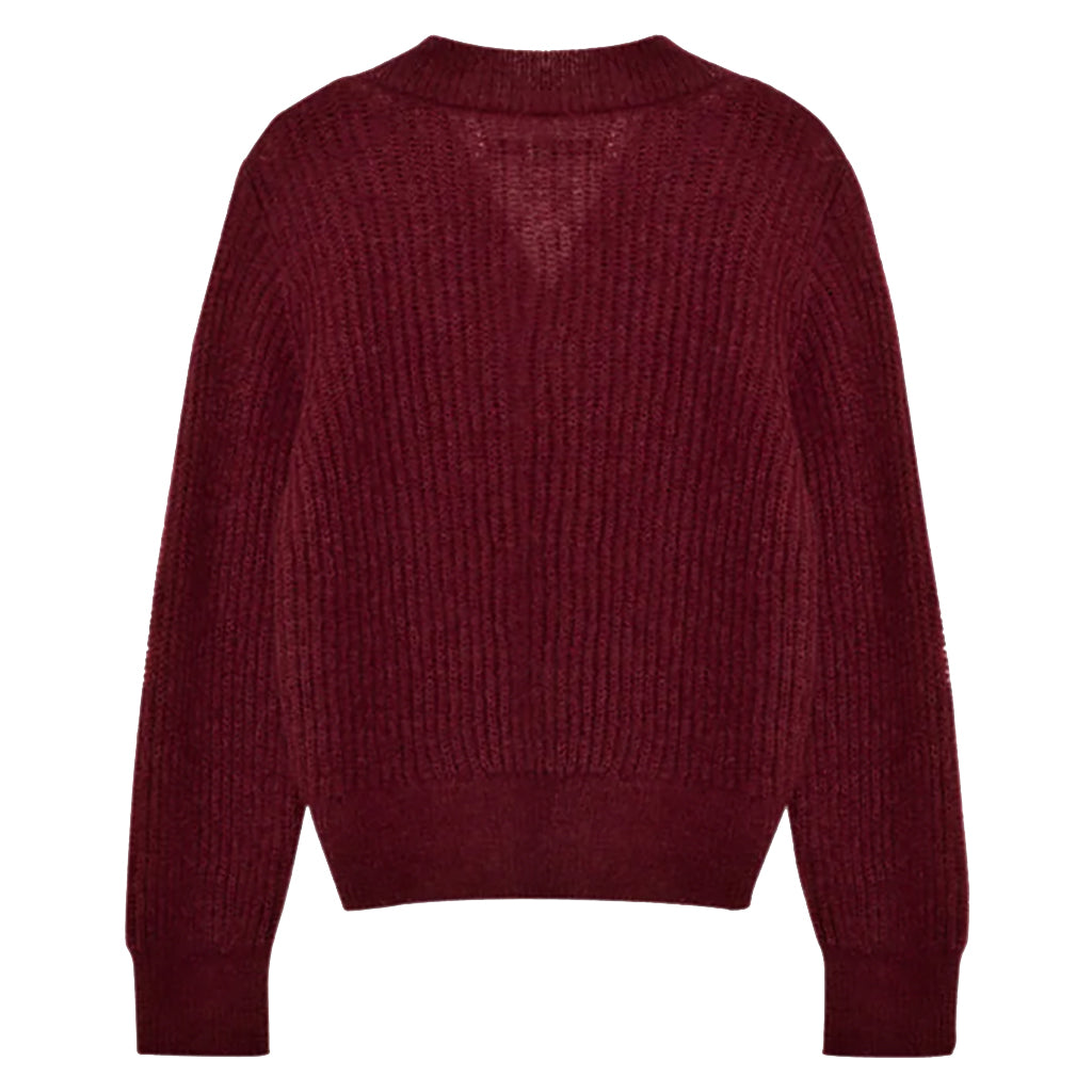 The New Society Child Lina Cardigan Plum Fantasy Red