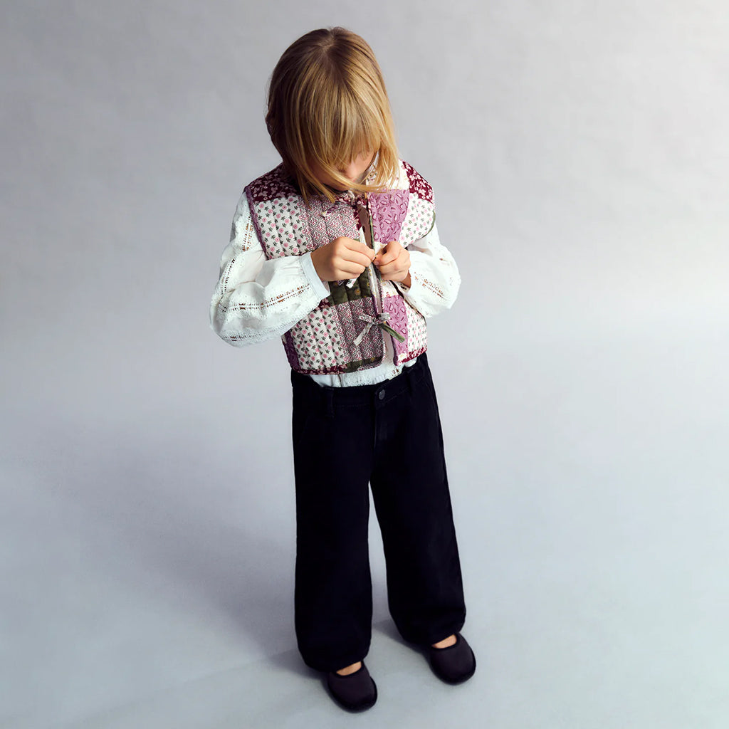 The New Society Child Melba Waistcoast Vest Purple