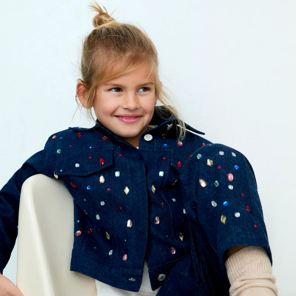 The New Society Child Mia Jacket Blue Denim