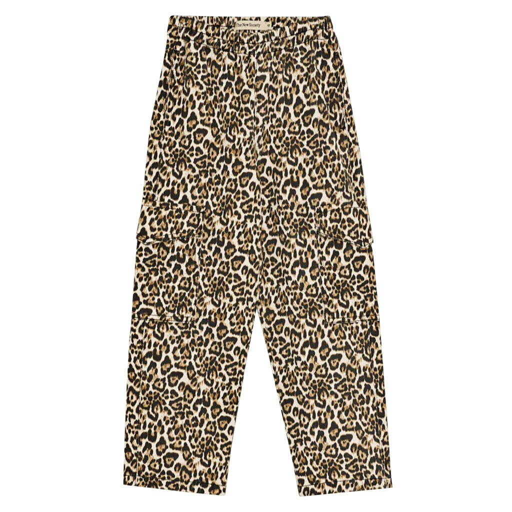 The New Society Child Nelia Pants Brown Animal Print