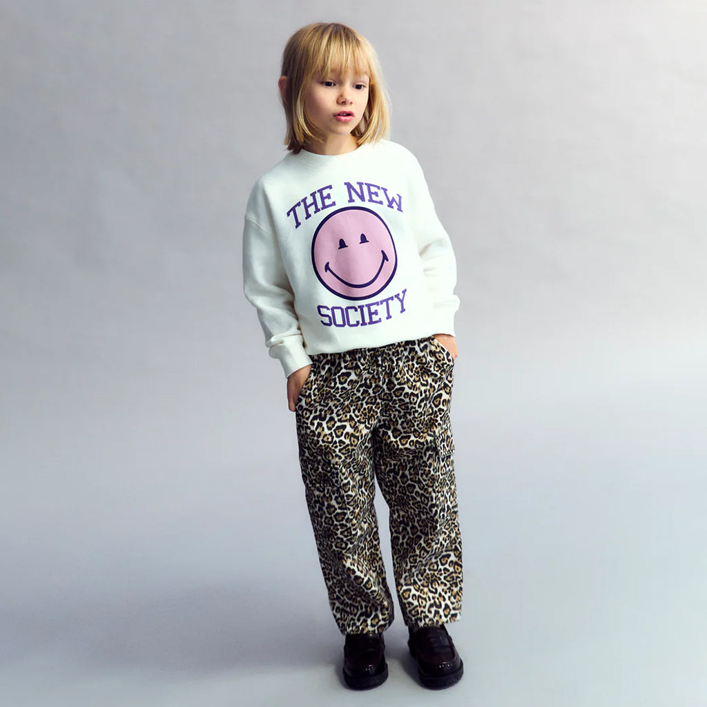 The New Society Child Nelia Pants Brown Animal Print