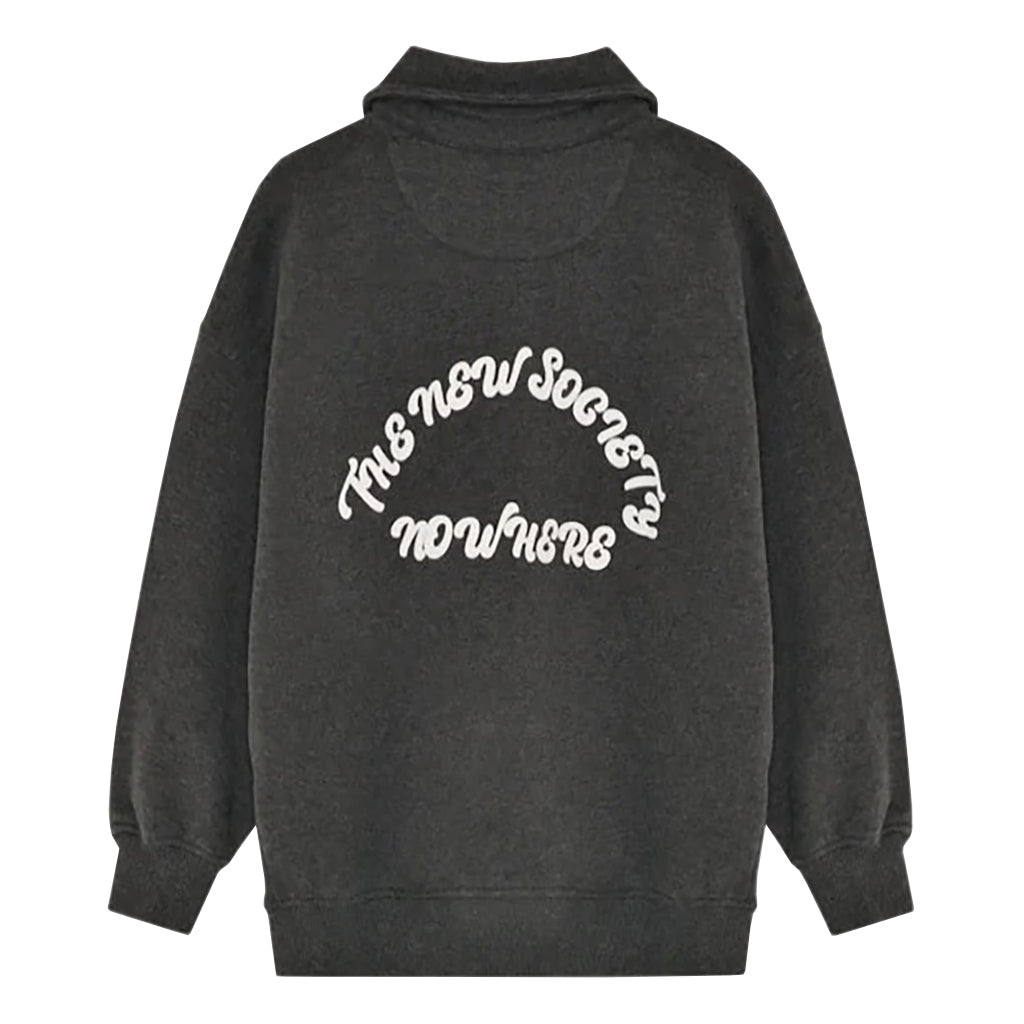 The New Society Child Nico Polo Sweatshirt Galactic Grey Melange
