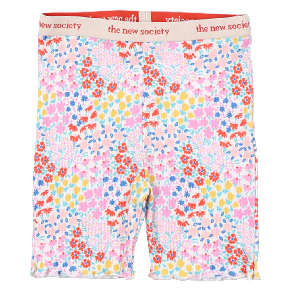 The New Society Child Nicolette Bike Shorts Anemone Print