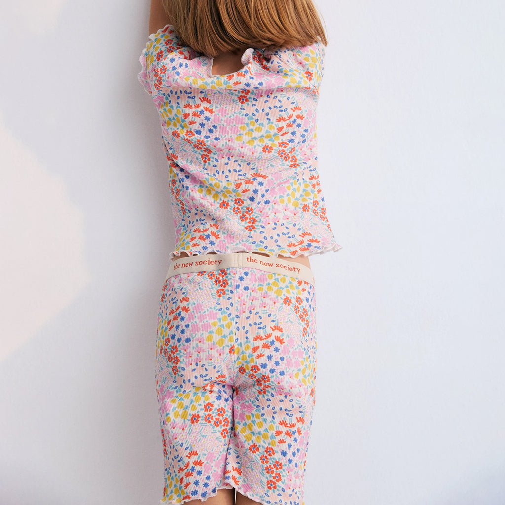 The New Society Child Nicolette Bike Shorts Anemone Print