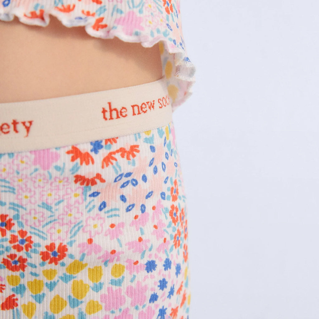 The New Society Child Nicolette Bike Shorts Anemone Print