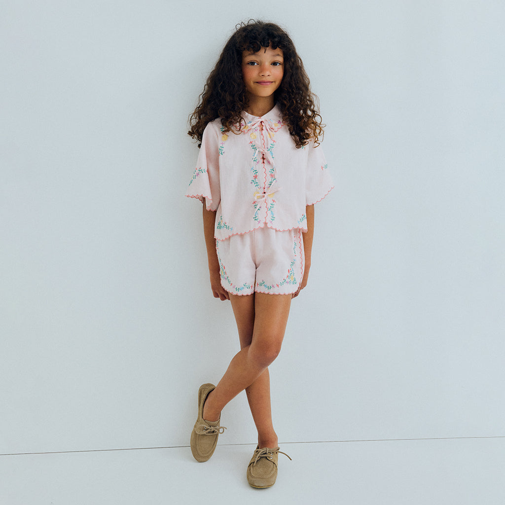 The New Society Child Orchid Shorts Petal Pink