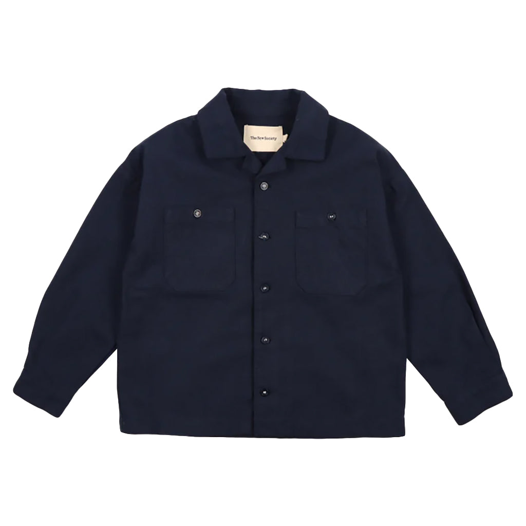 The New Society Child Rodas Overshirt Navy Blue