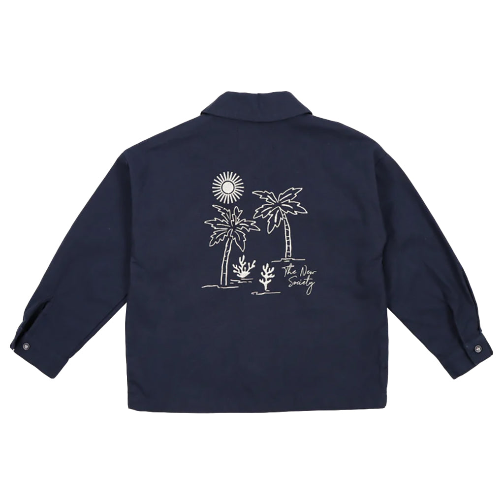 The New Society Child Rodas Overshirt Navy Blue