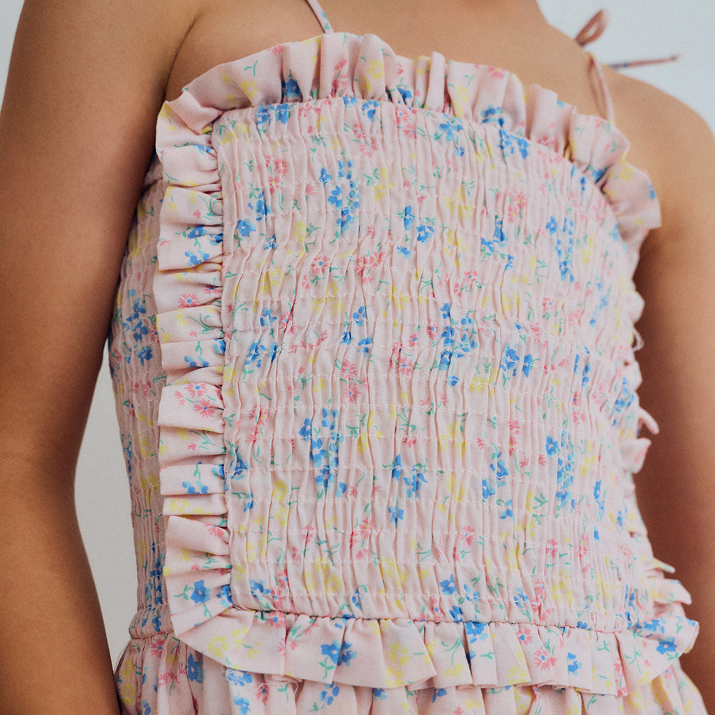 The New Society Child Sabina Dress Pink Floral Print