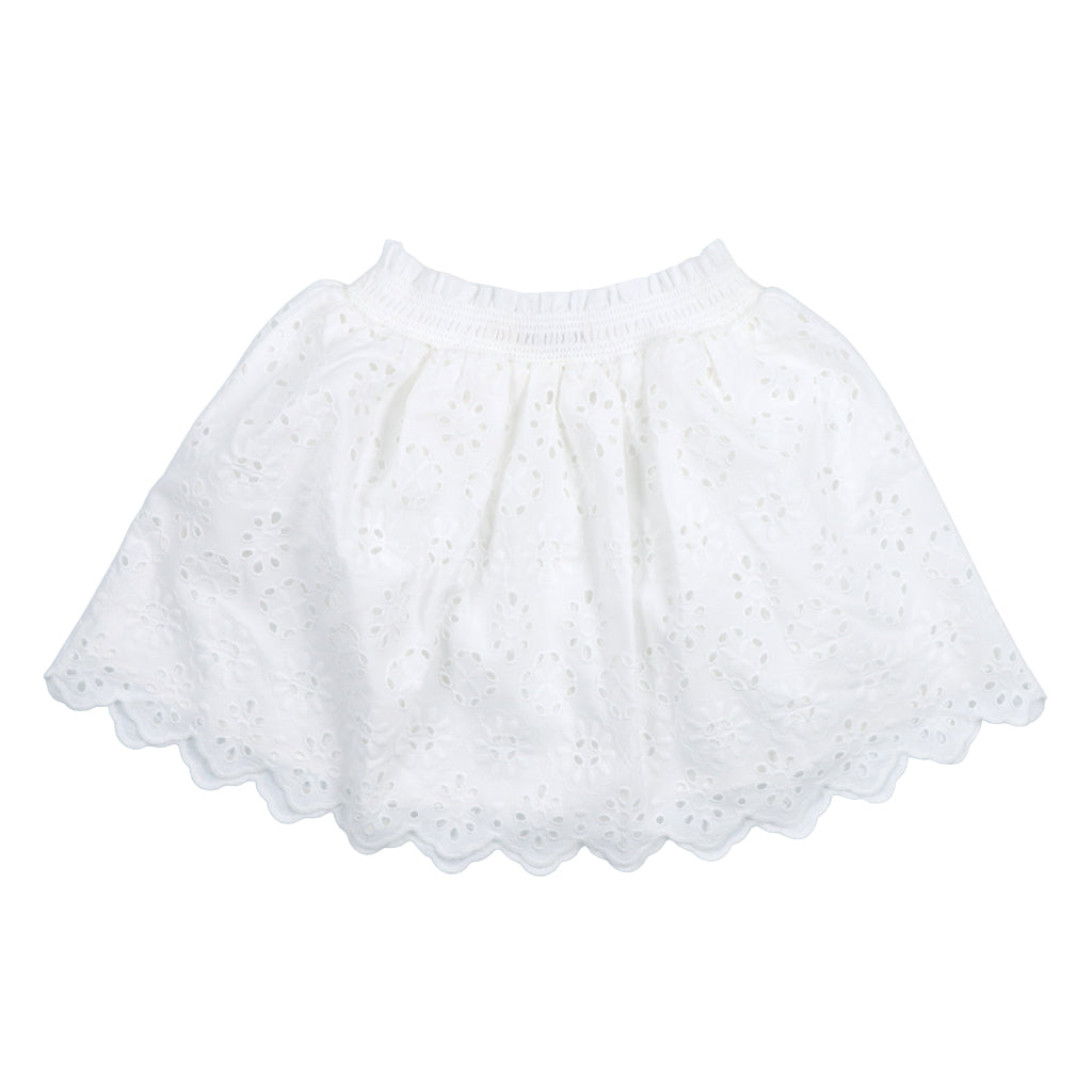 The New Society Child Sakura Skirt Pure Cloud White