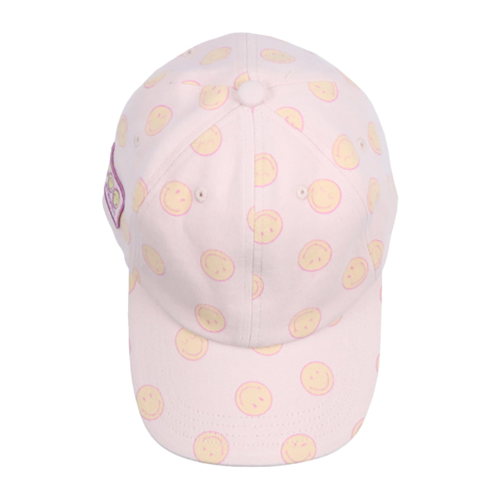 The New Society Child Smiley Denim Hat Pink
