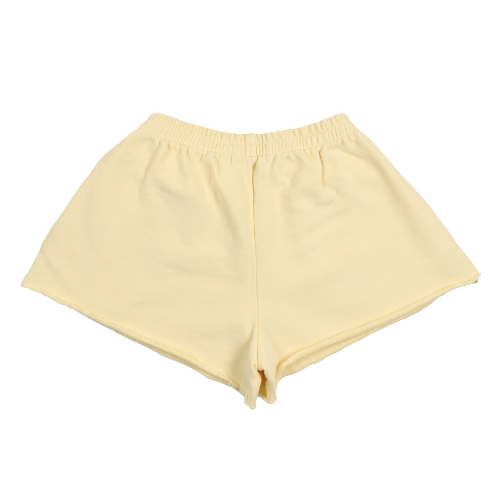 The New Society Child TNS Logo Shorts Soft Lemon Yellow