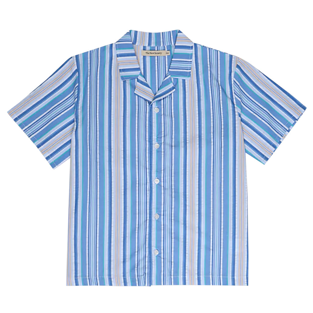 The New Society Child Tebas Shirt Powder Blue Stripes