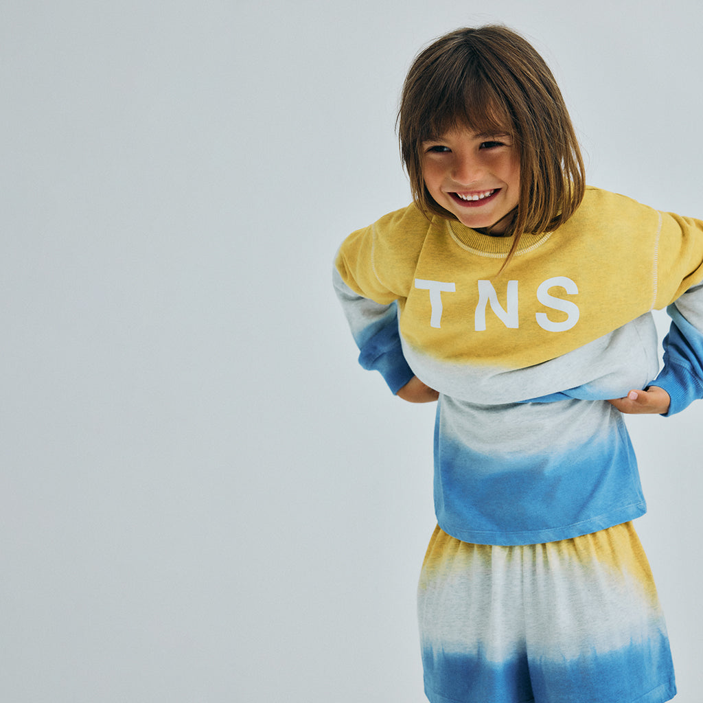 The New Society Child Tie Dye T-shirt Mimosa Yellow