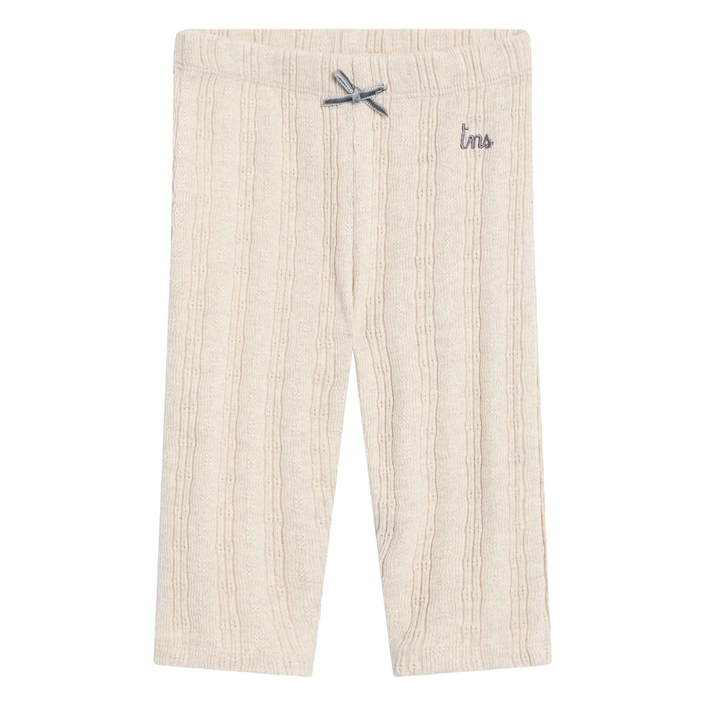 The New Society Baby TNS Logo Leggings Whisper White Melange