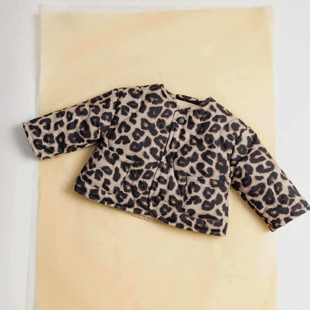 The New Society Baby Moosie Jacket Brown Print
